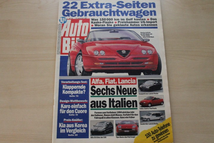 Deckblatt Auto Bild (38/1993)